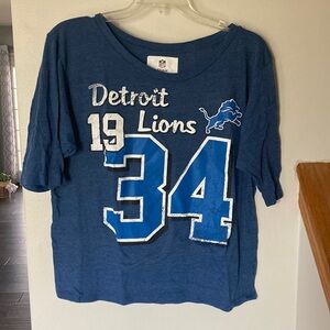 Detroit Lions Blue Graphic T-Shirt